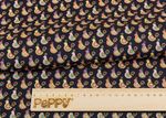 Ткань для пэчворка Peppy Крошки-матрешки, 112 см, рулон 5 метров, КМ-06 черный, Peppy