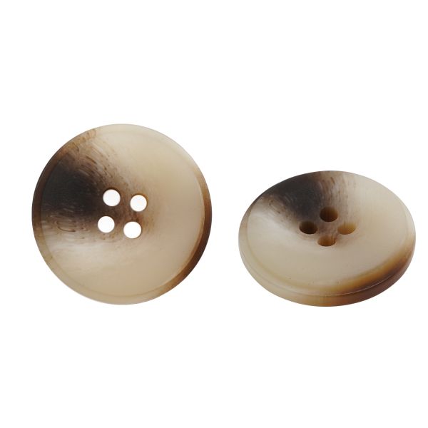 Пуговицы 4 прокола 36L=23 мм, пластик (имитация рога), col.C светло-коричневый, 36 шт, CN2812
