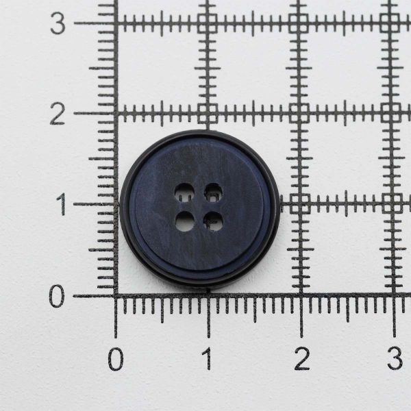 Пуговицы 4 прокола 28L (18мм), (Blue (синий)), 36 шт