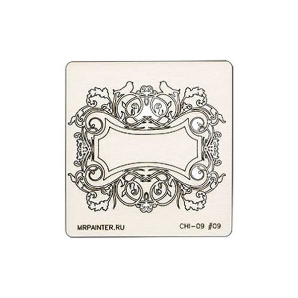 Чипборд 9.5х10 см, 1 шт, 09 Рамочка №2, Mr.Painter CHI-9