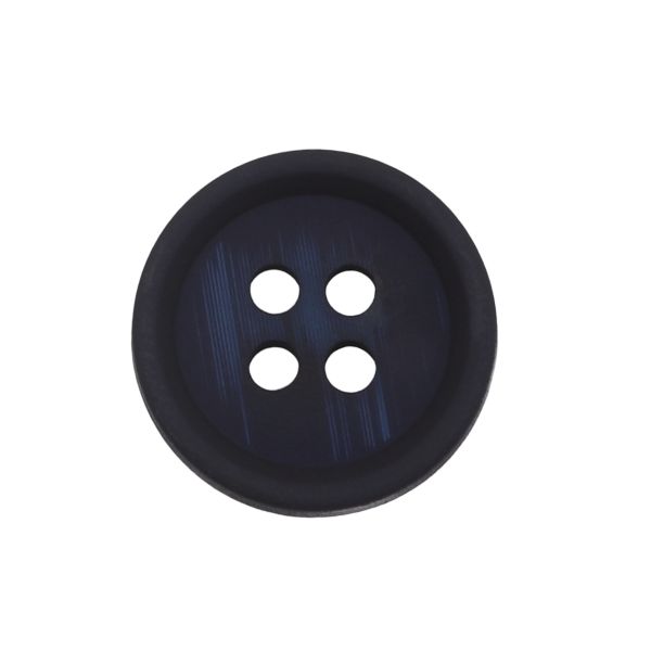 Пуговицы 4 прокола 24L (15мм), (Blue (синий)), 36 шт