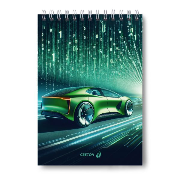 Блокнот на гребне A5 60 л., 4 шт, клетка, Нас не догонят 01255, Светоч Б130