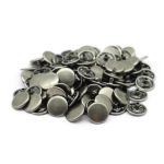 Часть кнопки Альфа (S-образная) ⌀12.5 мм (A-часть), 5/12 темное серебро, 100 шт, BIG