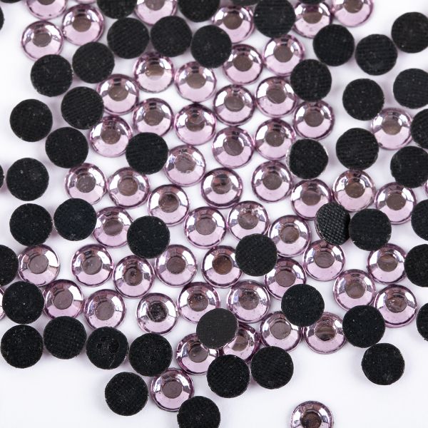 Стразы клеевые акрил 6-6.5 мм, 144 шт, SS30 св.сиреневый (lt.amethyst), Zlatka RS/144