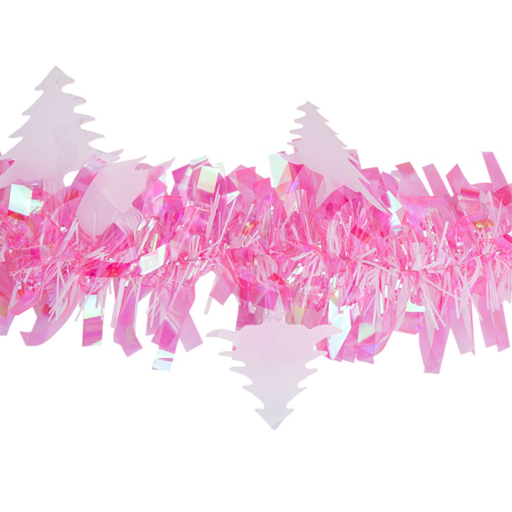 Мишура 9х200 см, 5 шт, №01 св.розовый, перламутровый (ёлочки), Snoweekon SNW-F127