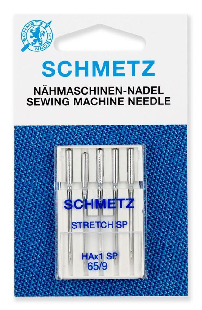 Иглы для швейных машин супер стрейч 130/705 H (HAx1SP), №65, (10 упак по 5 игл), 22:82.FB1.VJS, SCHMETZ