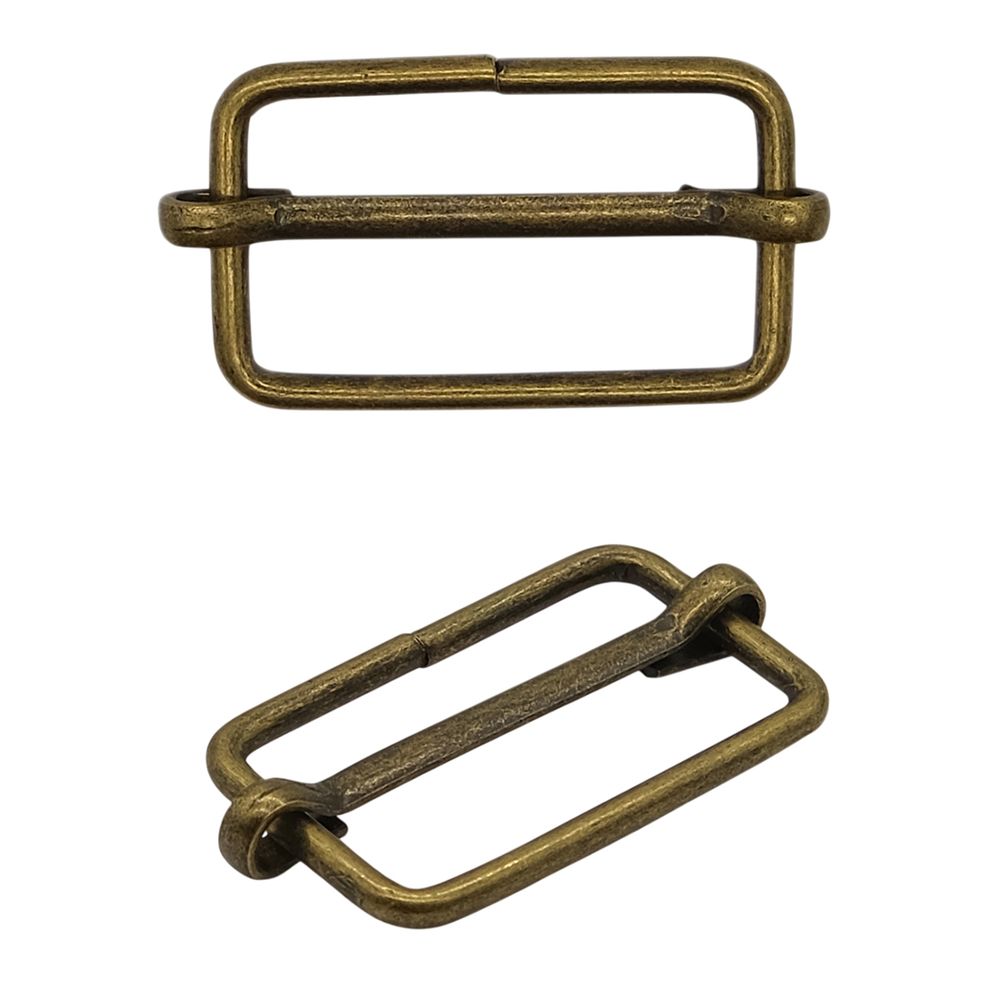 Рамка регулировочная металл 25 мм (29х17 мм, ⌀2 мм), бронза, 100 шт