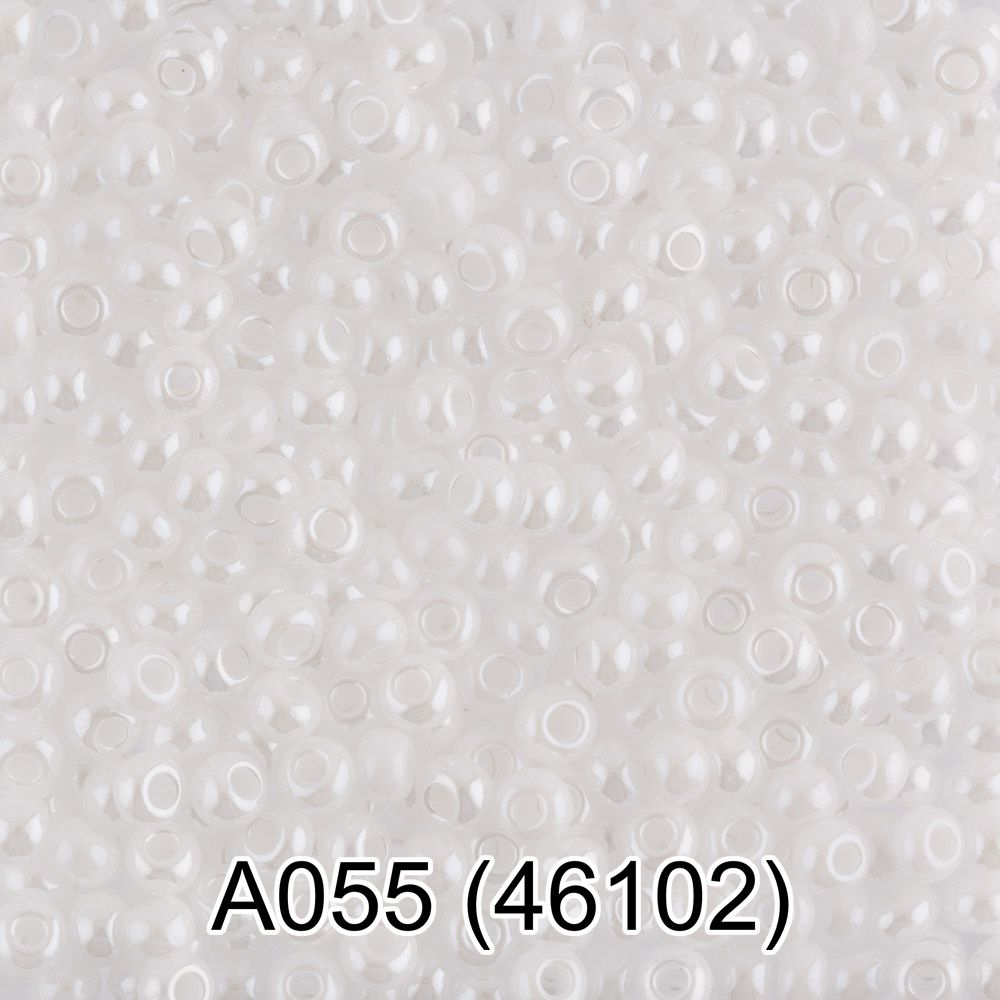 Бисер Gamma 10/0 (2.3 мм), 150 г (10х5 г), A055 белый, 46102, круглый 1