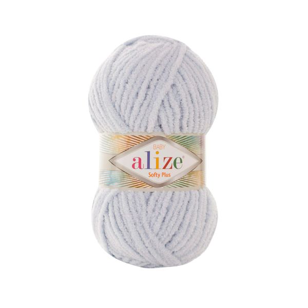 Пряжа Alize (Ализе) Softy Plus / уп.5 мот. по 100 г, 120м, 500 светло-серый A