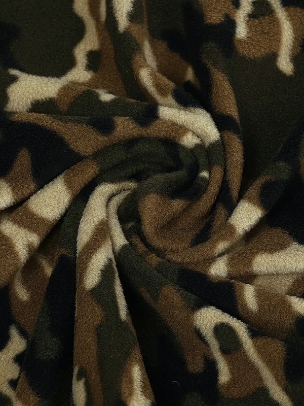 Флис 2-сторонний 190 г/м², 150 см / 10 метров, TBY-0059-К1.10, цв.К1 камуфляж