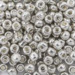 Бисер Astra&Craft 6/0 (4.1 мм), 150 г (10х15 г), цв. 1109 серебро/глянц.покрытие