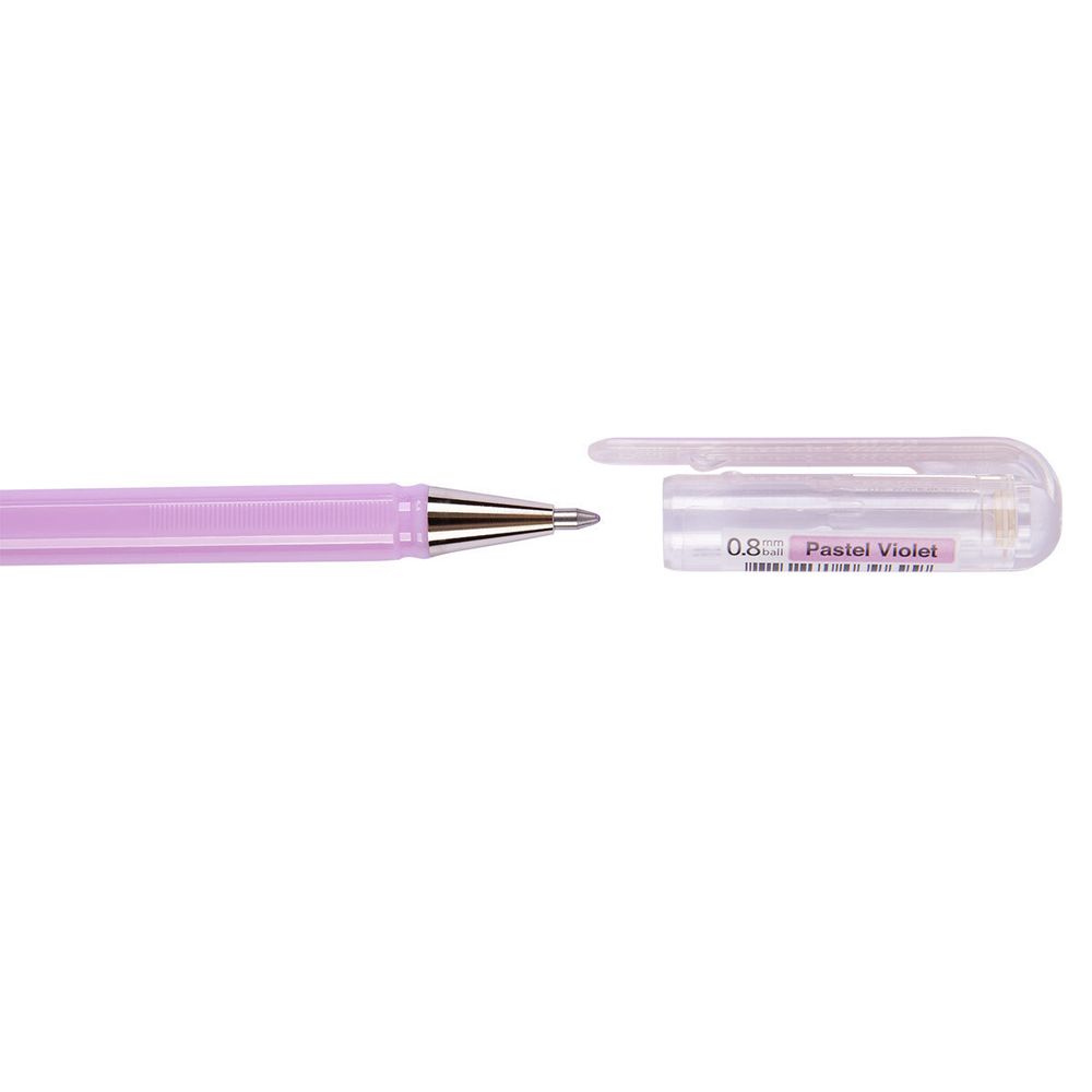 Ручка гелевая Pentel Hybrid Milky пастельные 0.8 мм, K108-PV фиолетовый