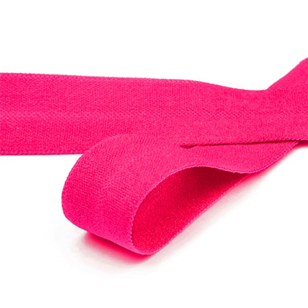 Резинка бельевая (окантовочная) матовая 20.0 мм / 1000 метров, розовый неон A1402