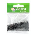 Бисер стекло 11/0, упак. 20 гр, Астра, Черный глянцево-матовый микс, 10 шт /TOS/