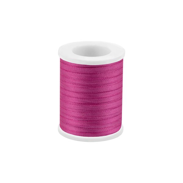 Лента (тесьма) шелковая 2.0 мм / 45.5±0.5 метров, №116 малиново-сиреневый, Gamma SR-2