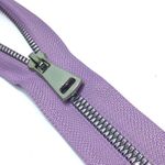 Молния трактор Т5 (5 мм) 1 зам., разъем., 75 см, никель, цв. D244 лаванда, Mzipp Premium, 1 шт