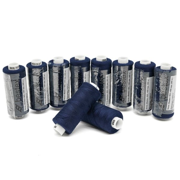 Нитки швейные бытовые Bestex 40/2, 365 м (400 ярд) / 10 кат., 098 светлый индиго