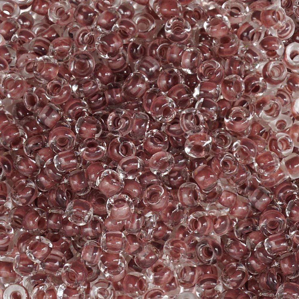 Бисер Preciosa прозрачный, цветной центр 10/0 (2.3 мм), 1х50г, цв. 38319