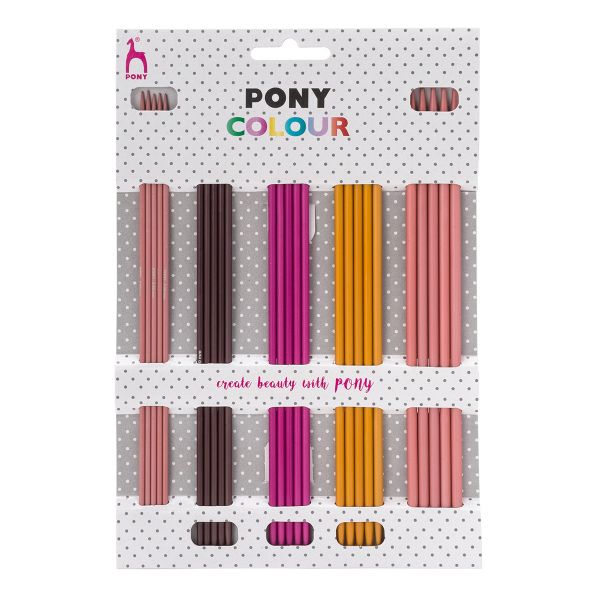 Набор носочных спиц Pony Colour 2.5, 3.0, 3.5, 4.0, 4.5 мм, 20 см, 40753