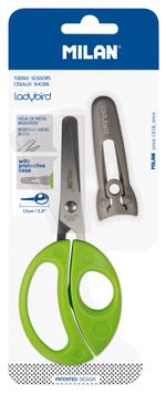 Ножницы универсальные детские 15 см, Milan Ladybird BWM10017