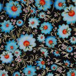 Габардин 140 г/м², 150 см / 1 метр, T.4000.26.1, цв.черный