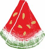 Термоаппликация Gamma Термотрансфер M №06, 1 шт, M-621 Долька арбуза 11х12 см