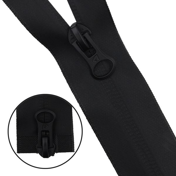 Молния спираль (витая) Arta Т5 (5 мм) 2 зам., разъем., 100 см, водонепрониц., цв. С580-черный, 1 шт