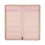 Органайзер для спиц и крючков кожзаменитель 43х21х2 см, 02 розово-золотой, Gamma OGN-04