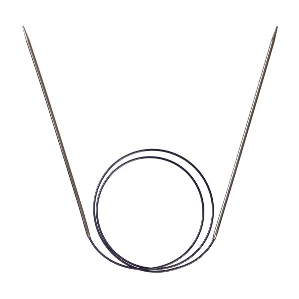 Спицы круговые ⌀3.0 мм, 80 см, 1 шт, серебристые, Prym 212124