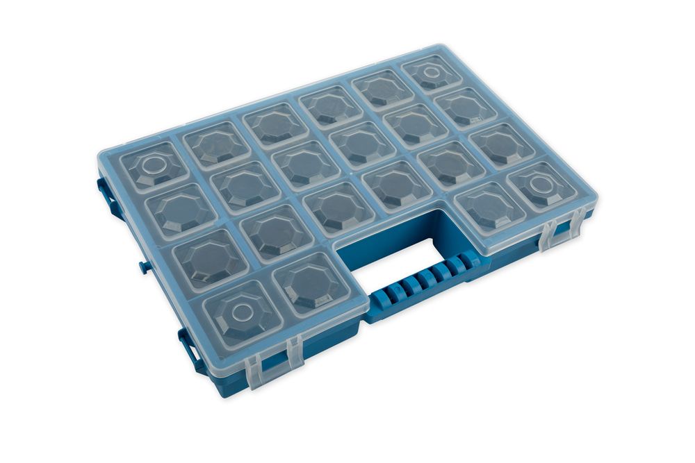 Органайзер для швейных принадлежностей 28.5x20x5 см, пластик, синий, Gamma OM-009