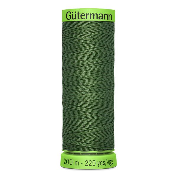 Нитки для тонких тканей Gutermann Extra Fine 150, 200м, 920 защитный хаки, 5 катушек