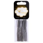 Набор шпилек для волос 7.5 см, 100 шт (5х20 шт), №04 никель, Cherry Mary VZ07031