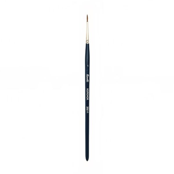 Кисть колонок круглая №01, 10 шт, короткая ручка, Vista-Artista 20211-01