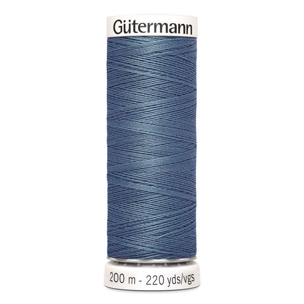 Нитки универсальные Gutermann Sew-all, 200м, 076 серо-зеленый джинсовый, 5 катушек