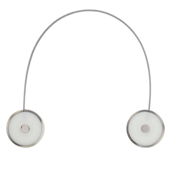 Клипсы для штор магнитные с тросом, 30см ⌀45, 2П