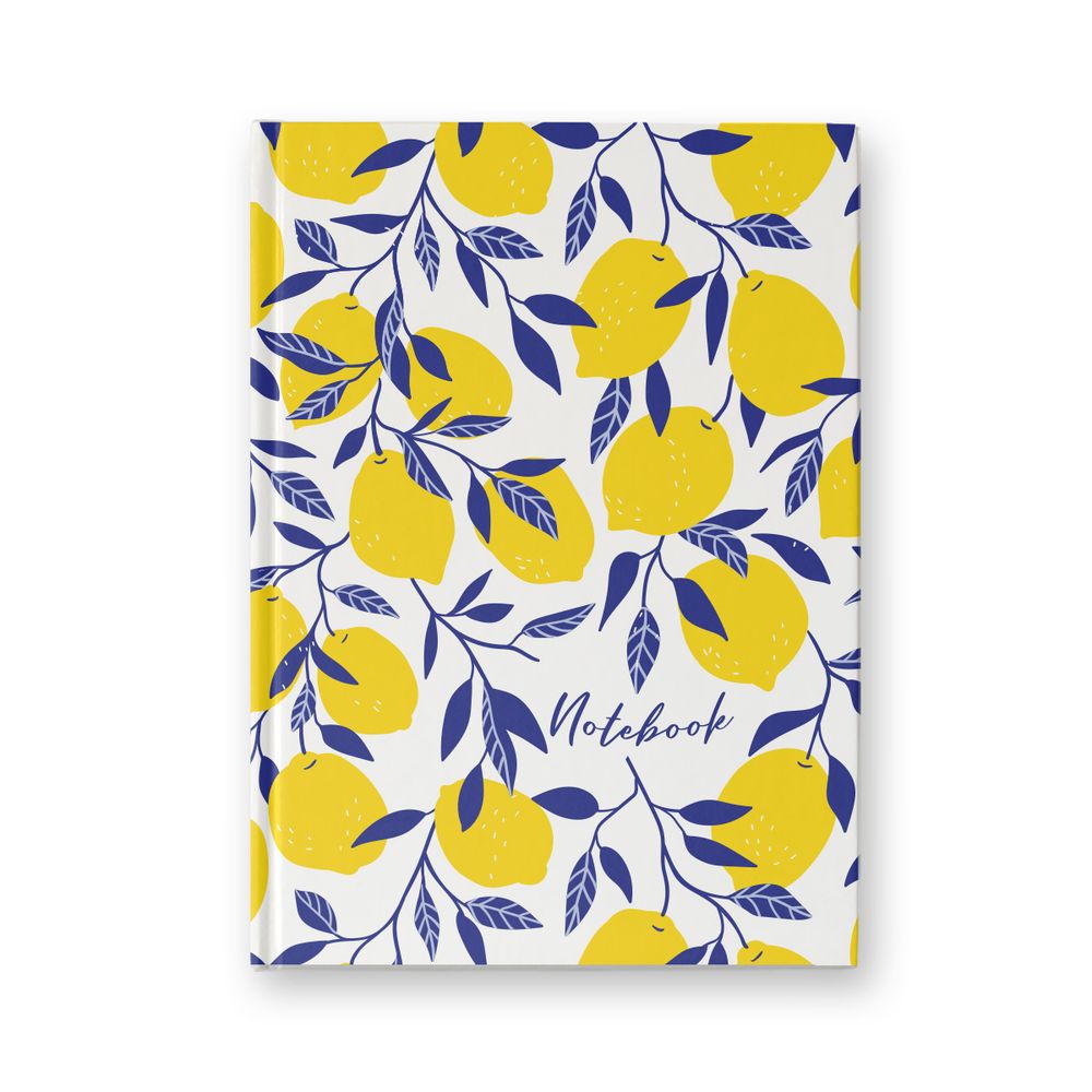 Бизнес-блокнот, глянцевая ламинация, тониров. блок, евроформат 64 л. 24 шт, французская клетка, Лимоны 000915, Светоч 64ББТ_4_5_0