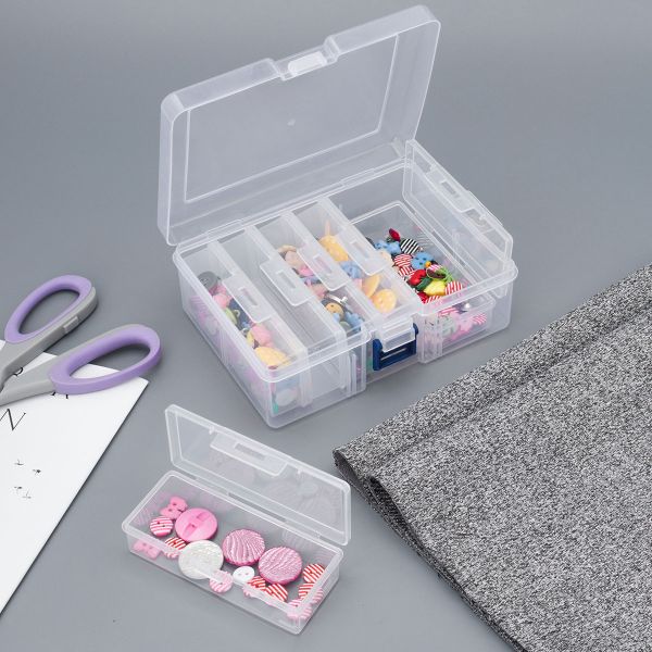 Контейнер для хранения мелочей 16.4х11.8х5.8 см, 6 штук в боксе, Hobby&Pro