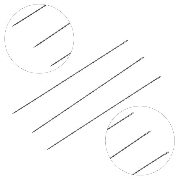 Иглы ручные для бисероплетения Black Beading, №12, 6 шт Pony