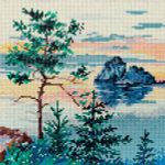 Алмазная (кристальная) мозаика Фрея, Красоты Байкала, 25х25 см