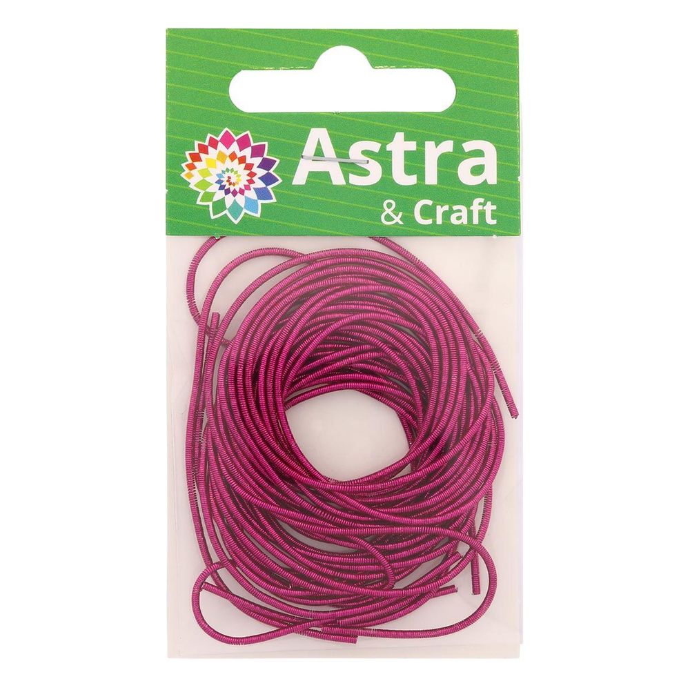 Канитель металлизированная Малиновый 1 мм, 5±0,1г