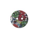 Пуговицы дерево декоративные Цветы 15мм (цвет 28), 100 шт