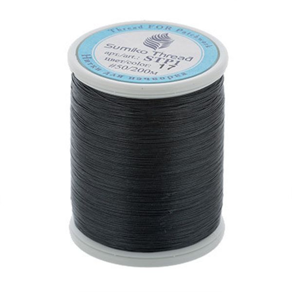 Нитки для пэчворка SumikoThread 200 м, (219 ярд), 17 т.серый