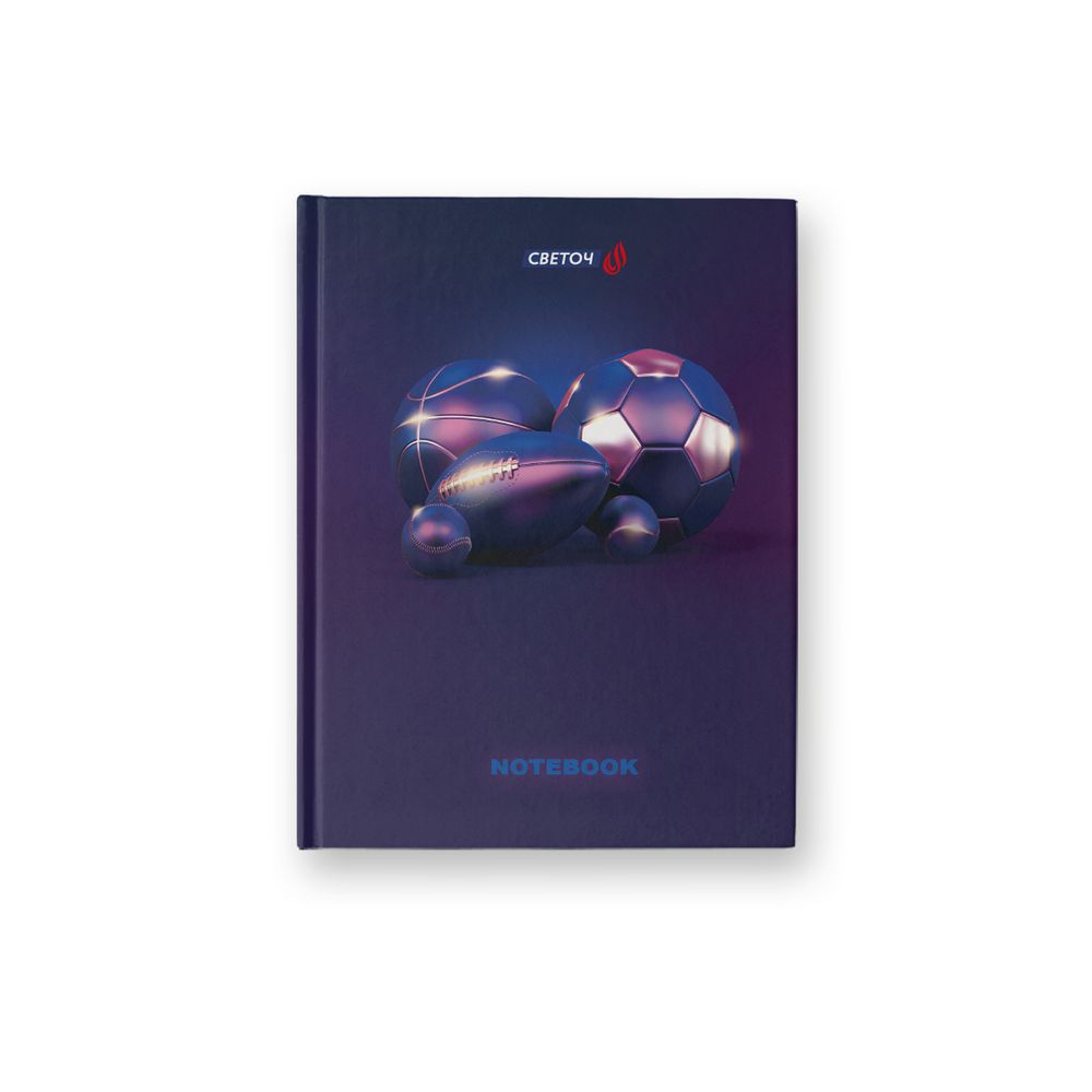 Бизнес-блокнот, матовая ламинация +выборочный лак, A6 64 л. 24 шт, клетка, Триумфальная победа 000894, Светоч 64ББТ6_93_5_1