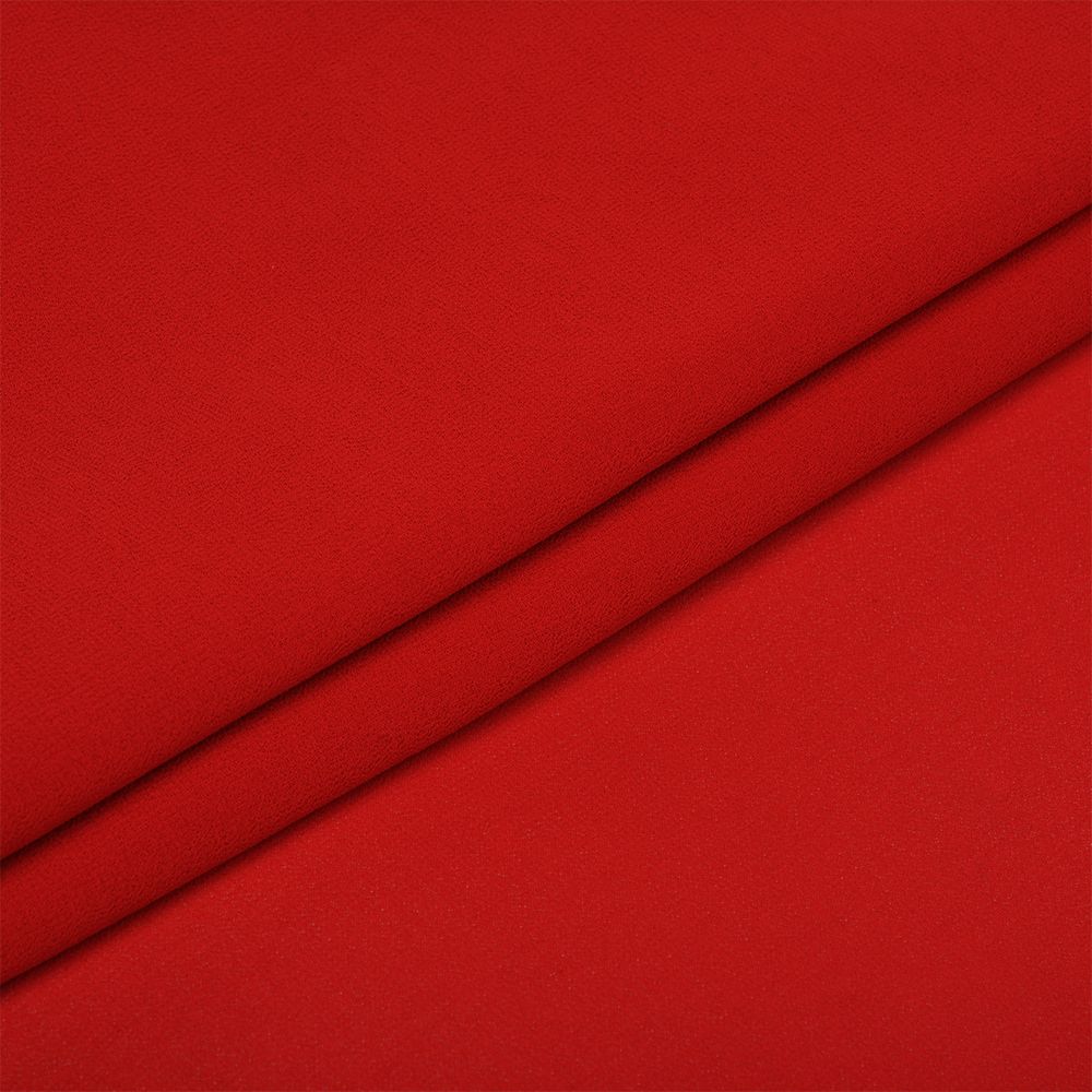 Креп-шифон 105 г/м², шир.150 см, цв.155 красный, 30м /TOS/