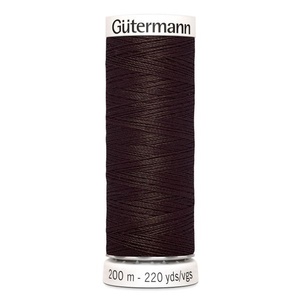 Нитки универсальные Gutermann Sew-all, 200м, 696 т.шоколад, 5 катушек
