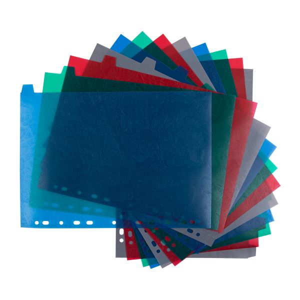 Разделитель листов пластиковый A4 12 шт, EC270030203 волокно, ассорти, Expert Complete EC270030203