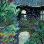 Набор для вышивания нитками Риолис, Дождливое лето 30х30 см