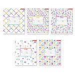 Тетрадь ученическая школьная A5+ 24 л. на скобе, белизна 100% 30 шт, линия, 000380 Цветные лабиринты, Светоч 24ТСКд5_1_3_2