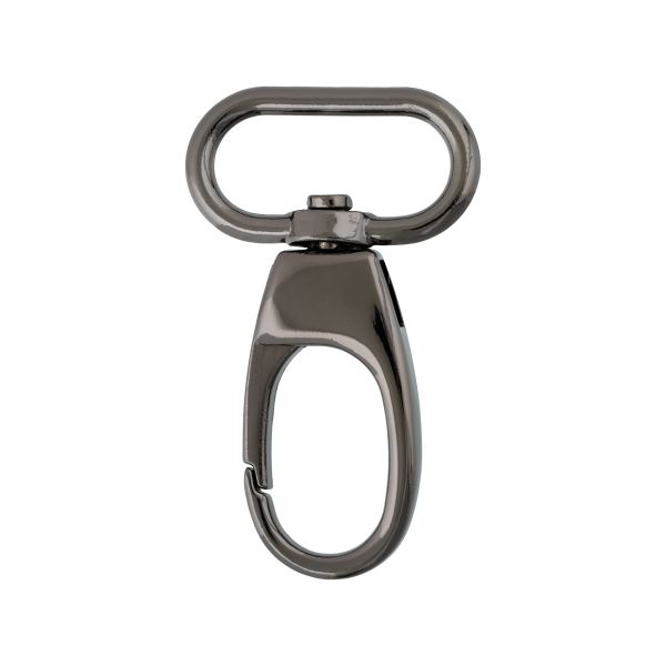 Карабин металл 25.0 мм (52х31 мм), 10 шт, 06 черн.никель, Gamma GH 117/25/10