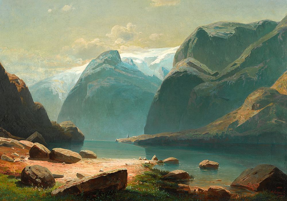 Пазл. Третьяковская галерея 1000 элементов, Саврасов А.К. Озеро в горах Швейцарии. 1866, Фрея GTG-PZL-1000/02